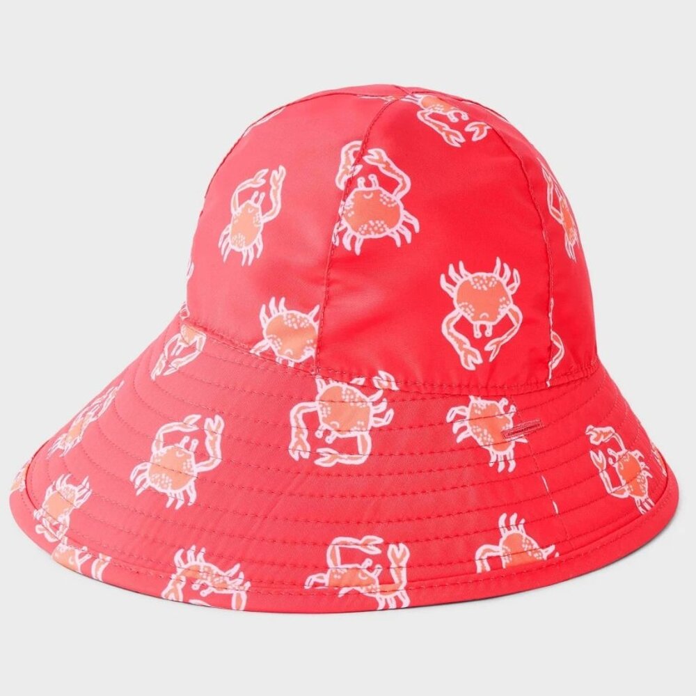 Baby Boys' Reversible Crab Swim Hat - Cat & Jack Orange Size 12-24M